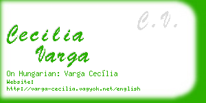 cecilia varga business card